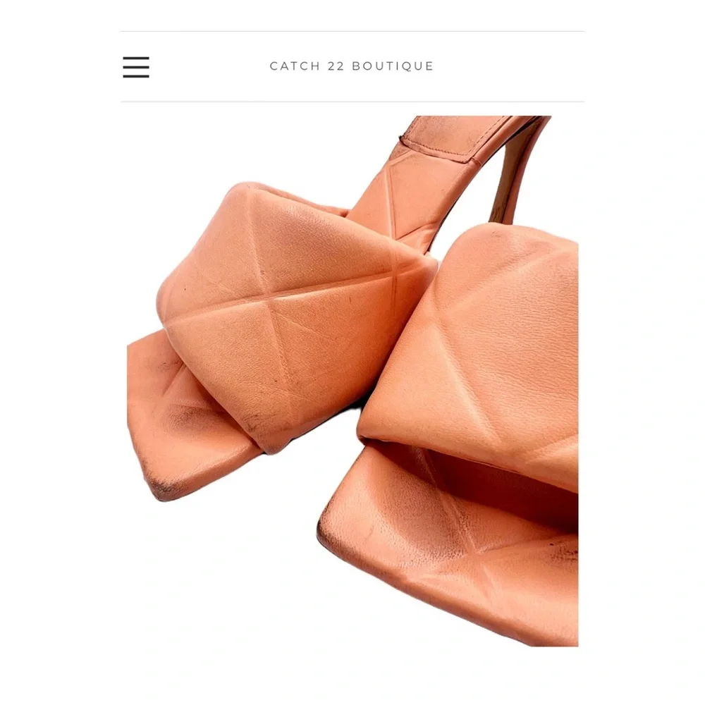 Bottega Veneta Pink Padded Mule Sandal Sz 40.5 (US 10) - Picture 6 of 8